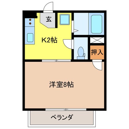 ジュネスアゲハの物件間取画像